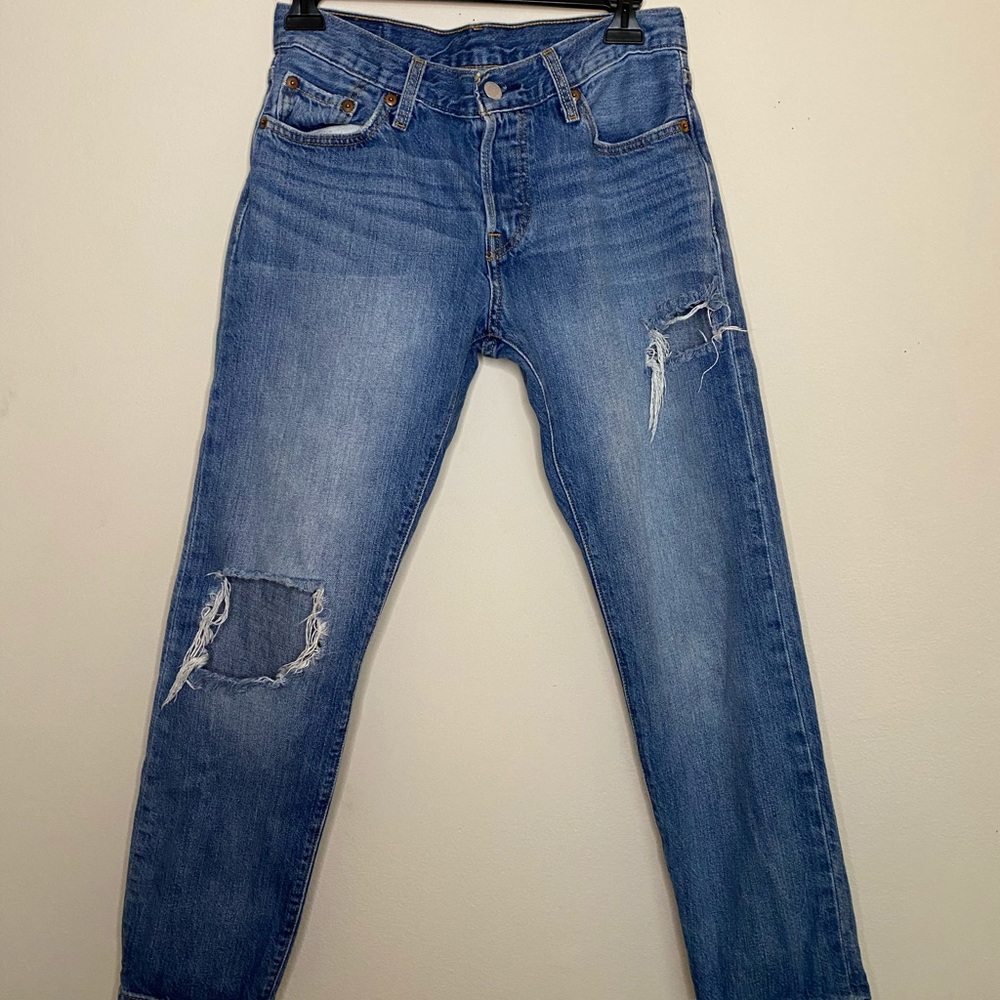 Levi’s 501 Distressed Jeans
